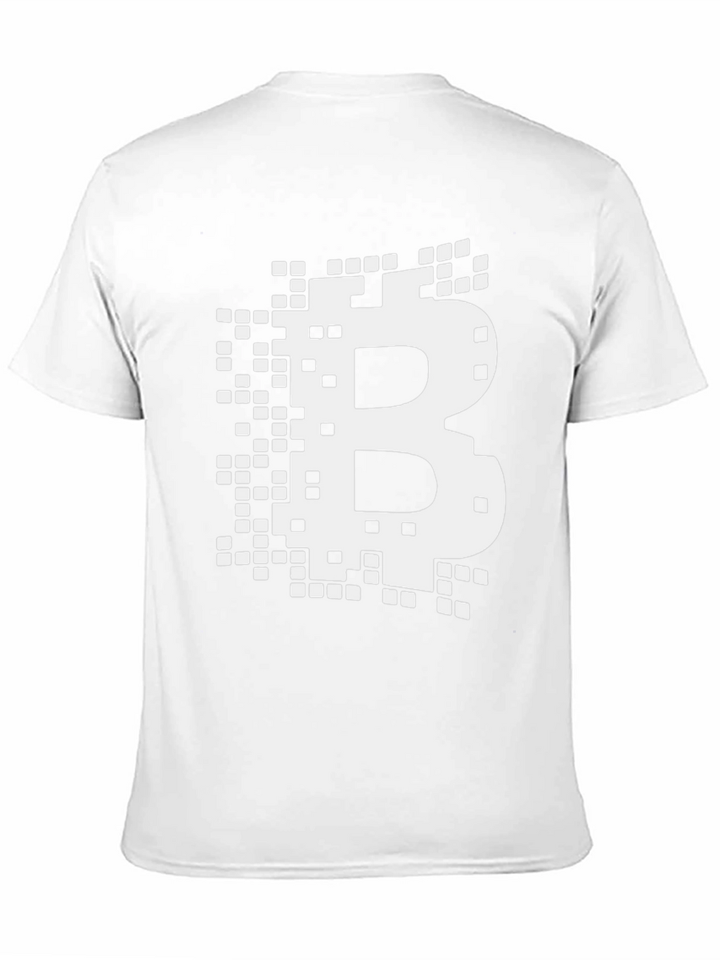 Bitcoin Pixelated B Logo Graphic Tee - Black