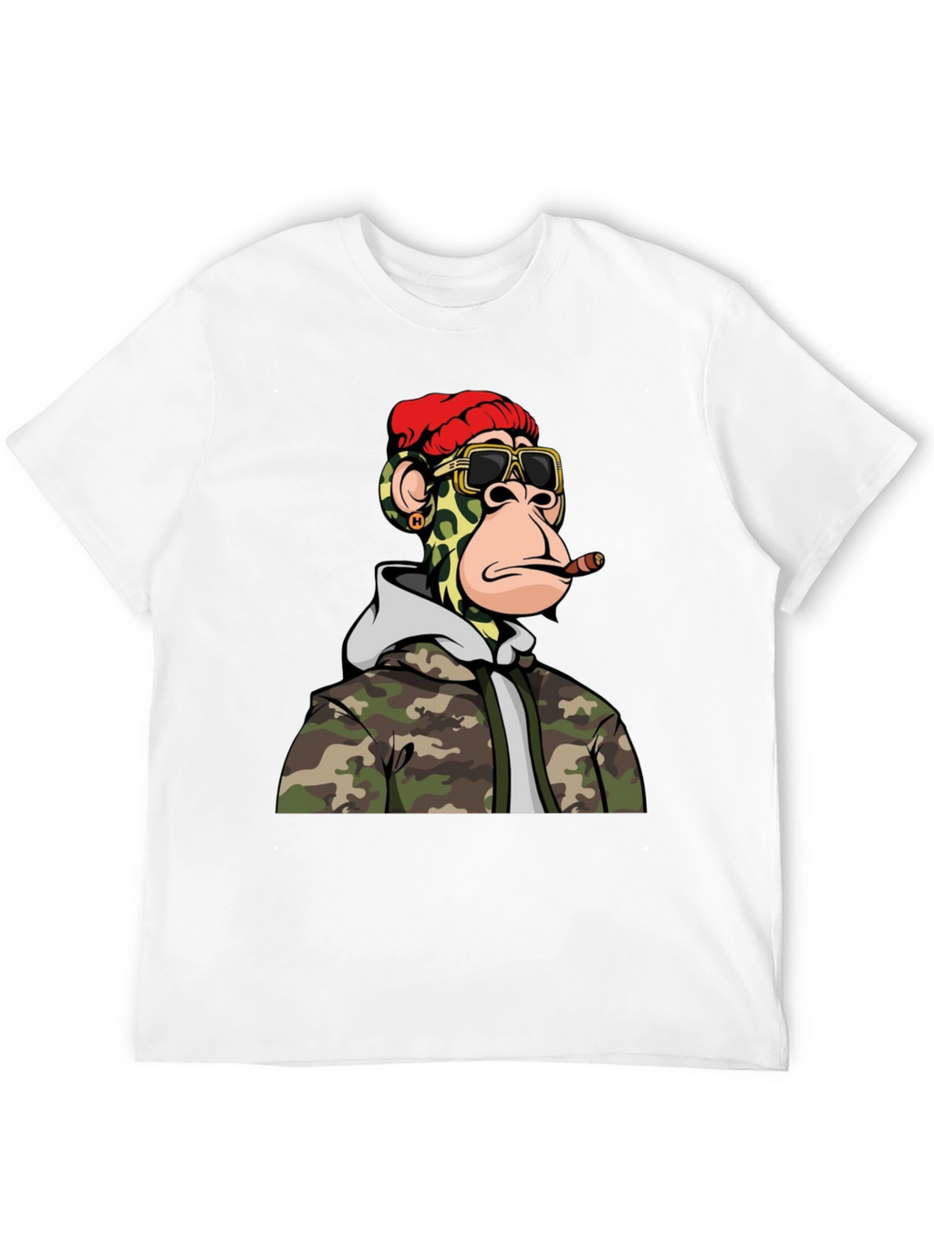 Bored Ape Camo Hoodie Graphic T-Shirt