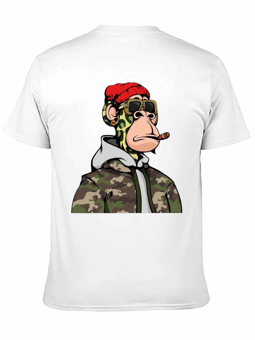 Bored Ape Camo Hoodie Graphic T-Shirt