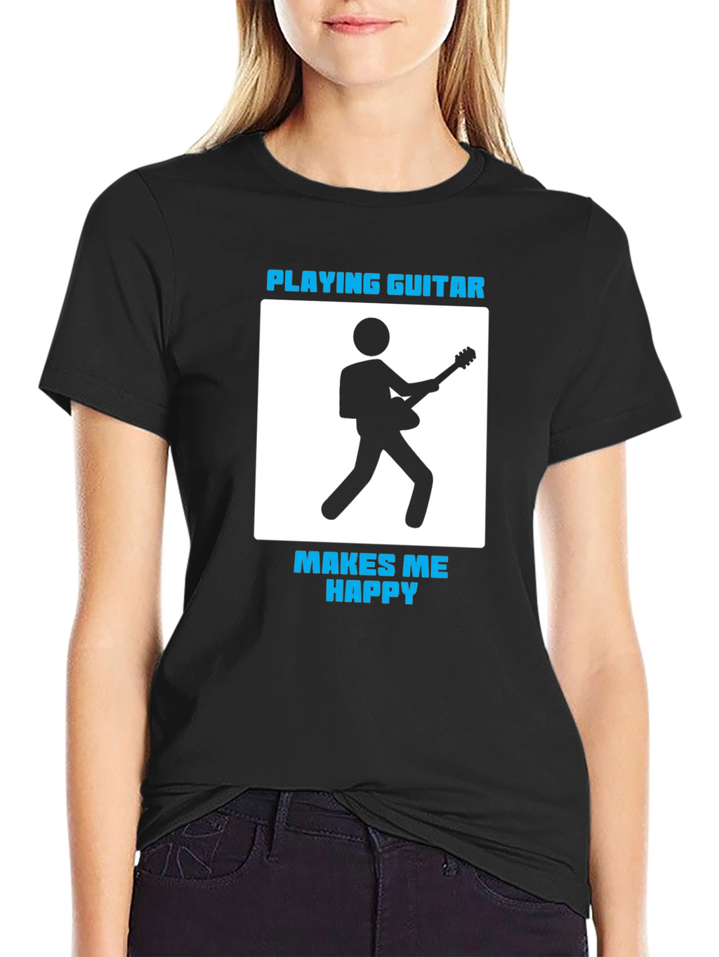 Playing Guitar Makes Me Happy T-Shirt