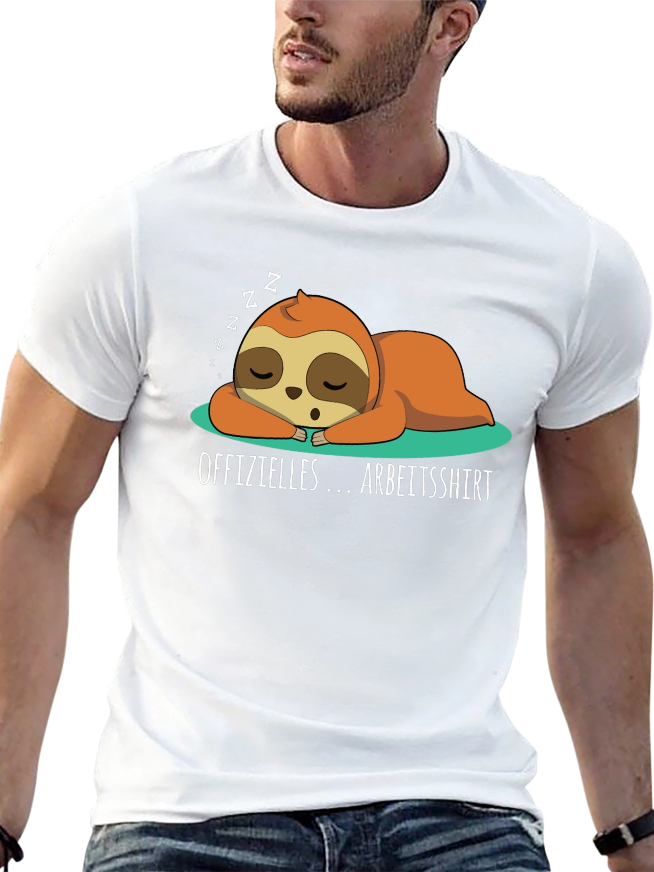 Lazy Sloth Arbeitsshirt T-Shirt