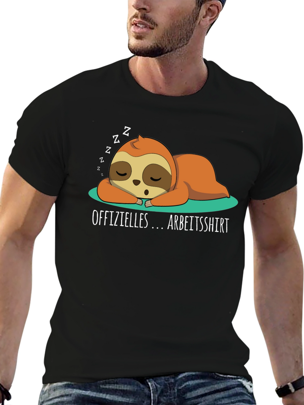 Lazy Sloth Arbeitsshirt T-Shirt
