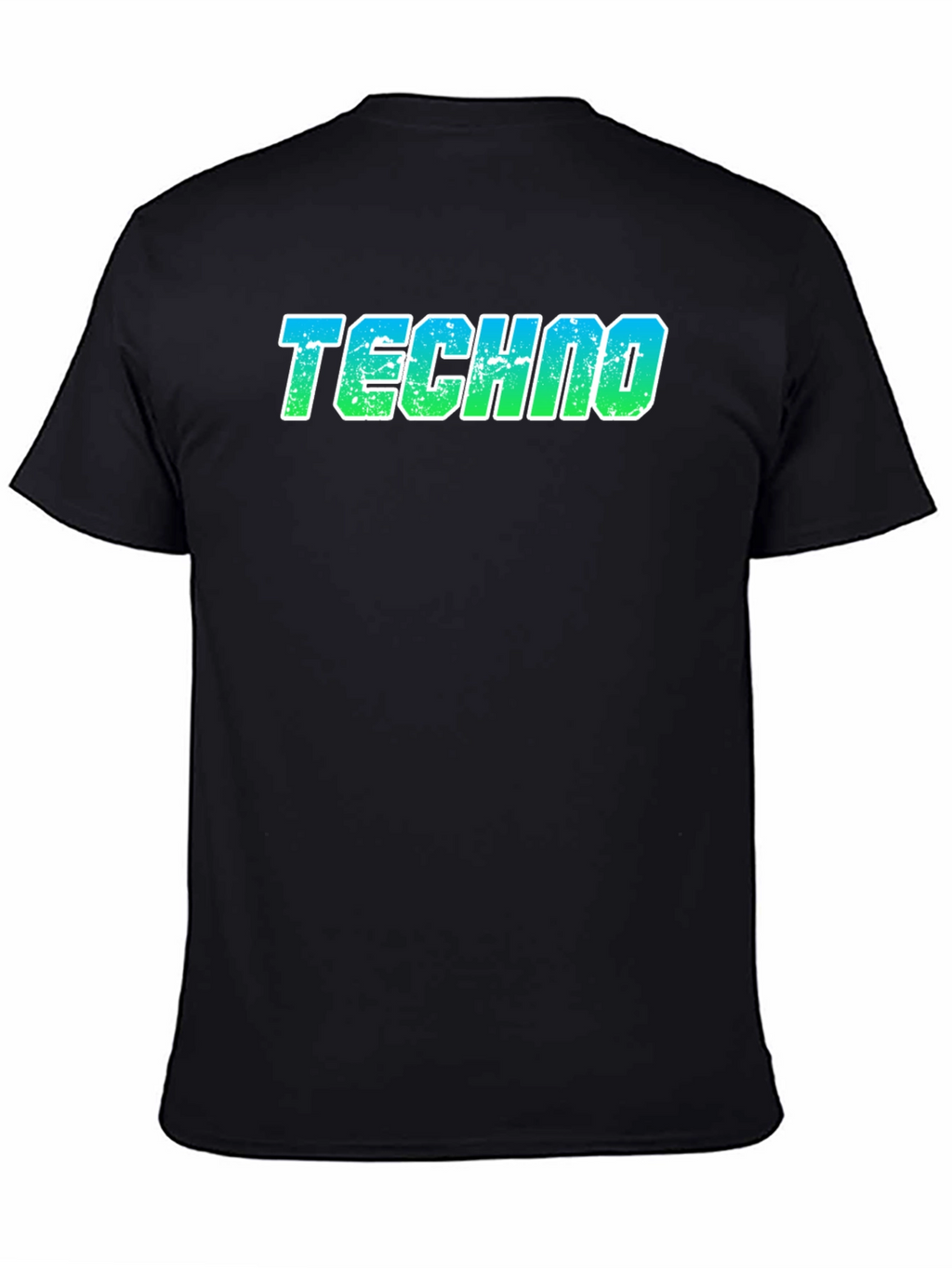 Techno T-Shirt - Retro Gradient Design