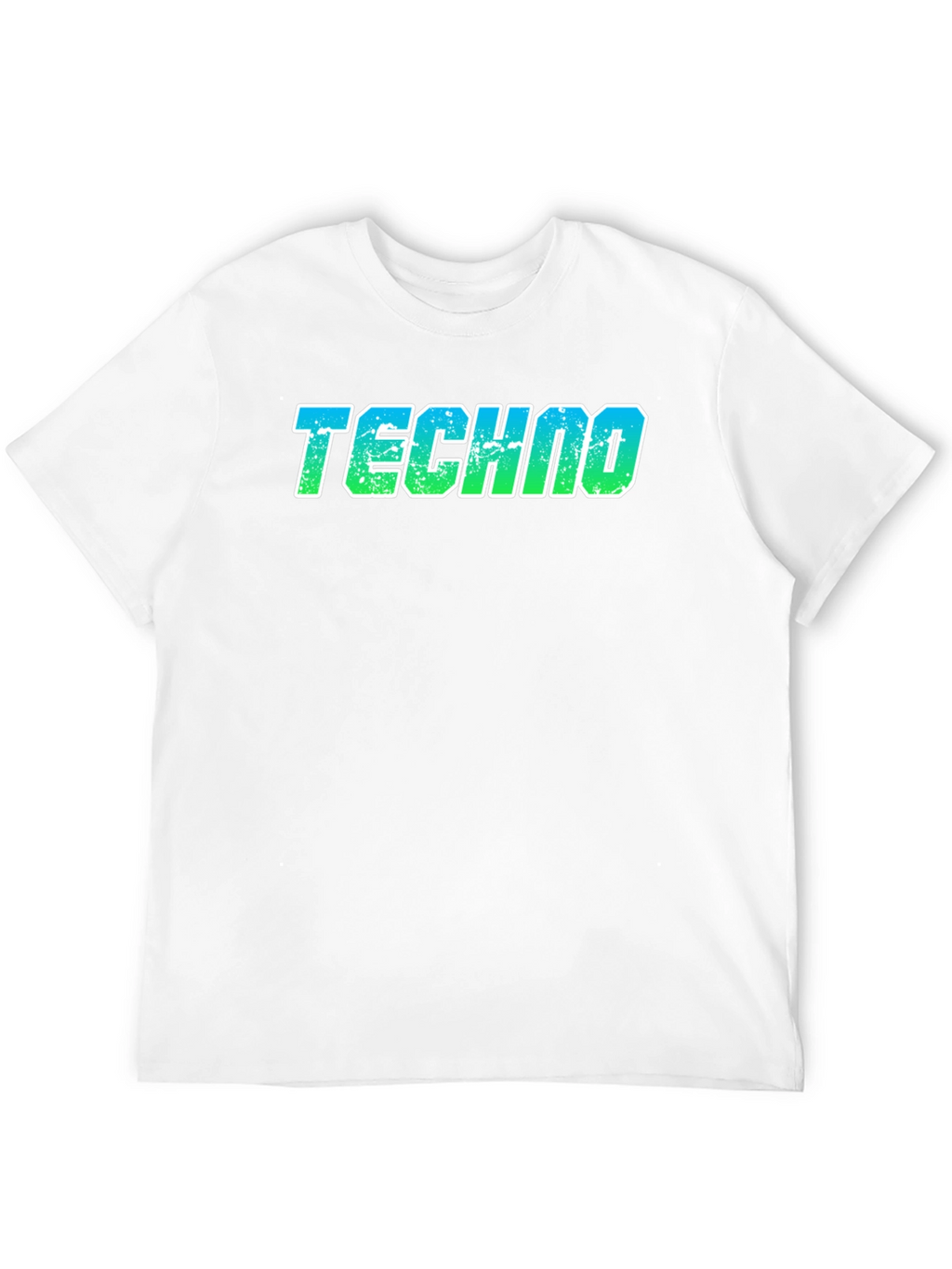 Techno T-Shirt - Retro Gradient Design