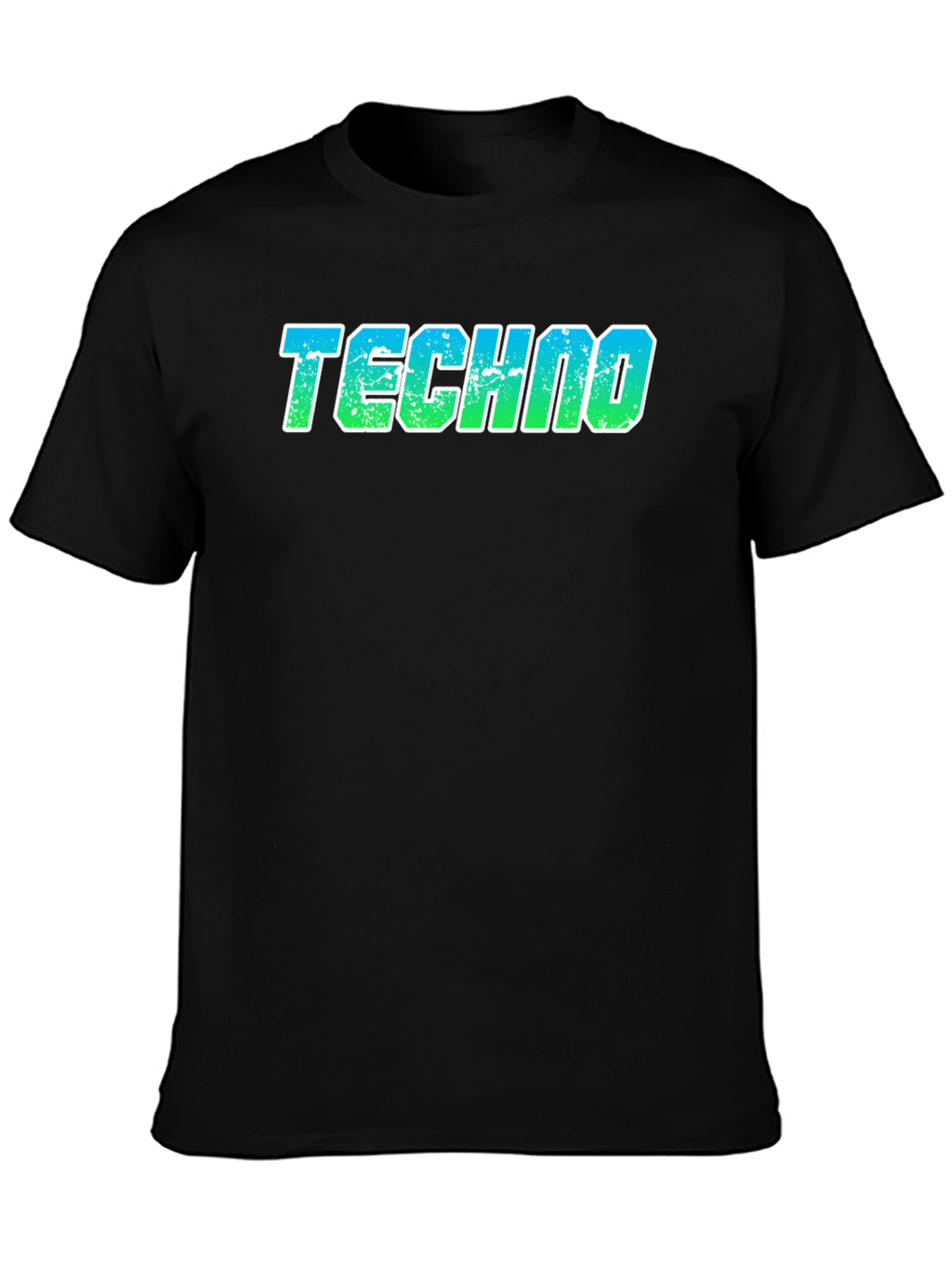Techno T-Shirt - Retro Gradient Design