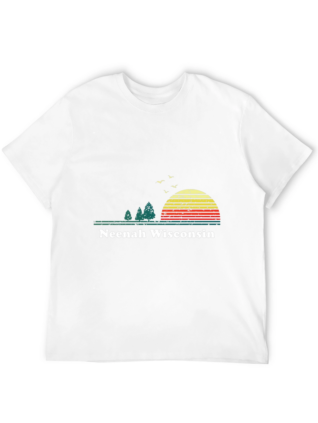 Neenah Wisconsin Retro Sunset T-Shirt