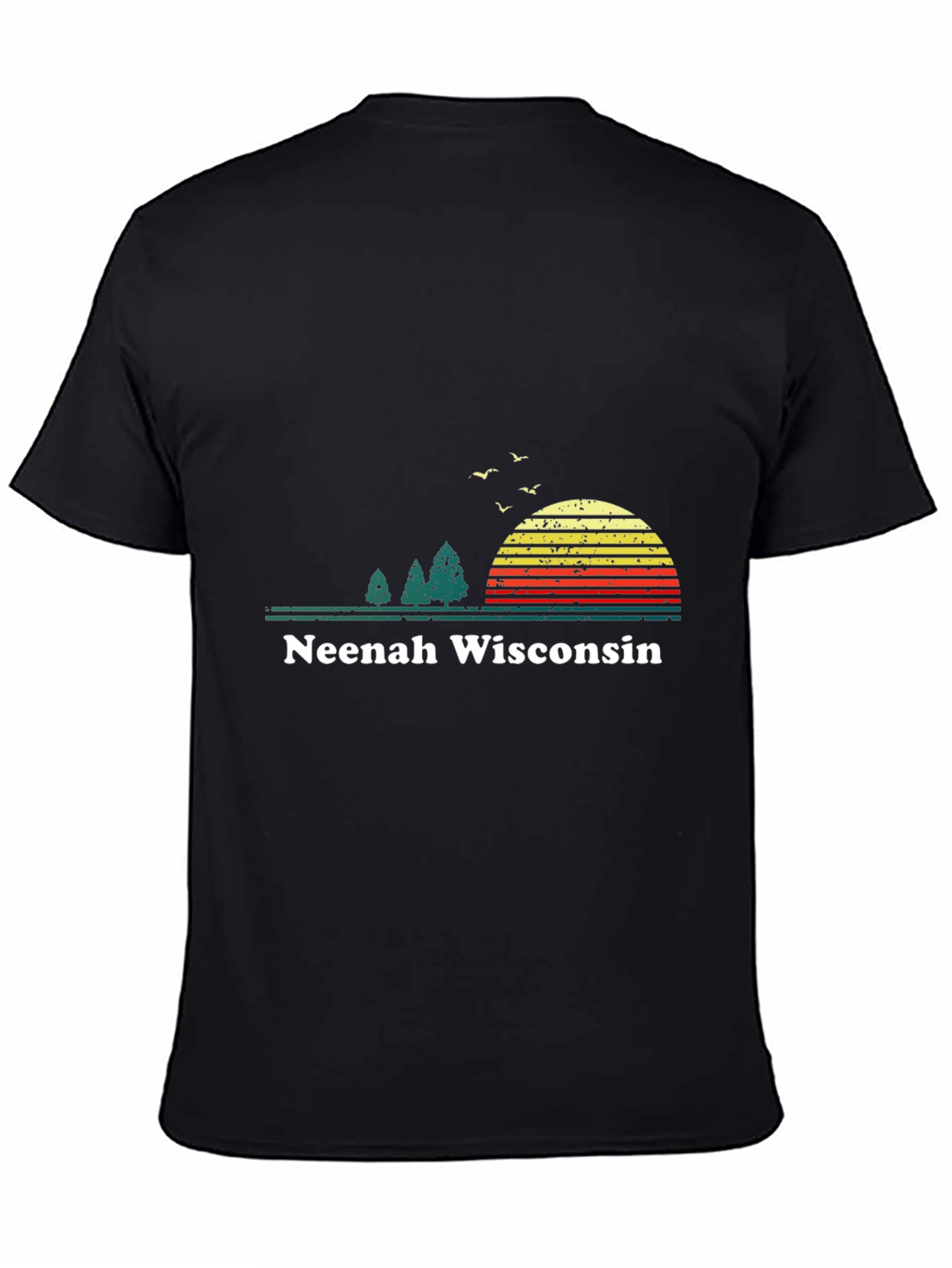 Neenah Wisconsin Retro Sunset T-Shirt