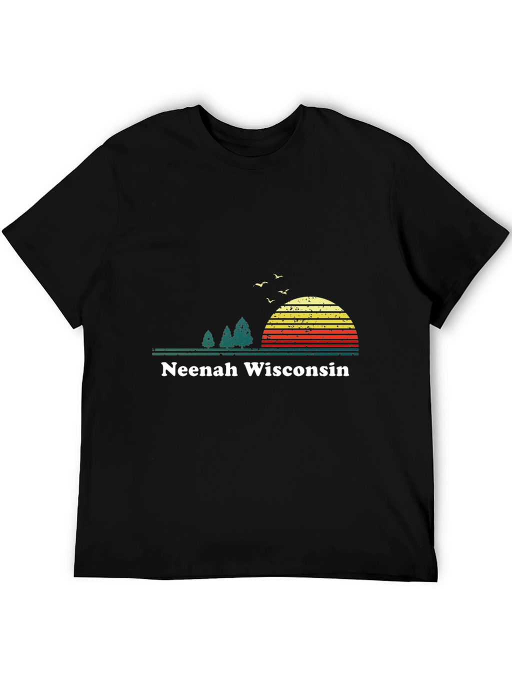 Neenah Wisconsin Retro Sunset T-Shirt