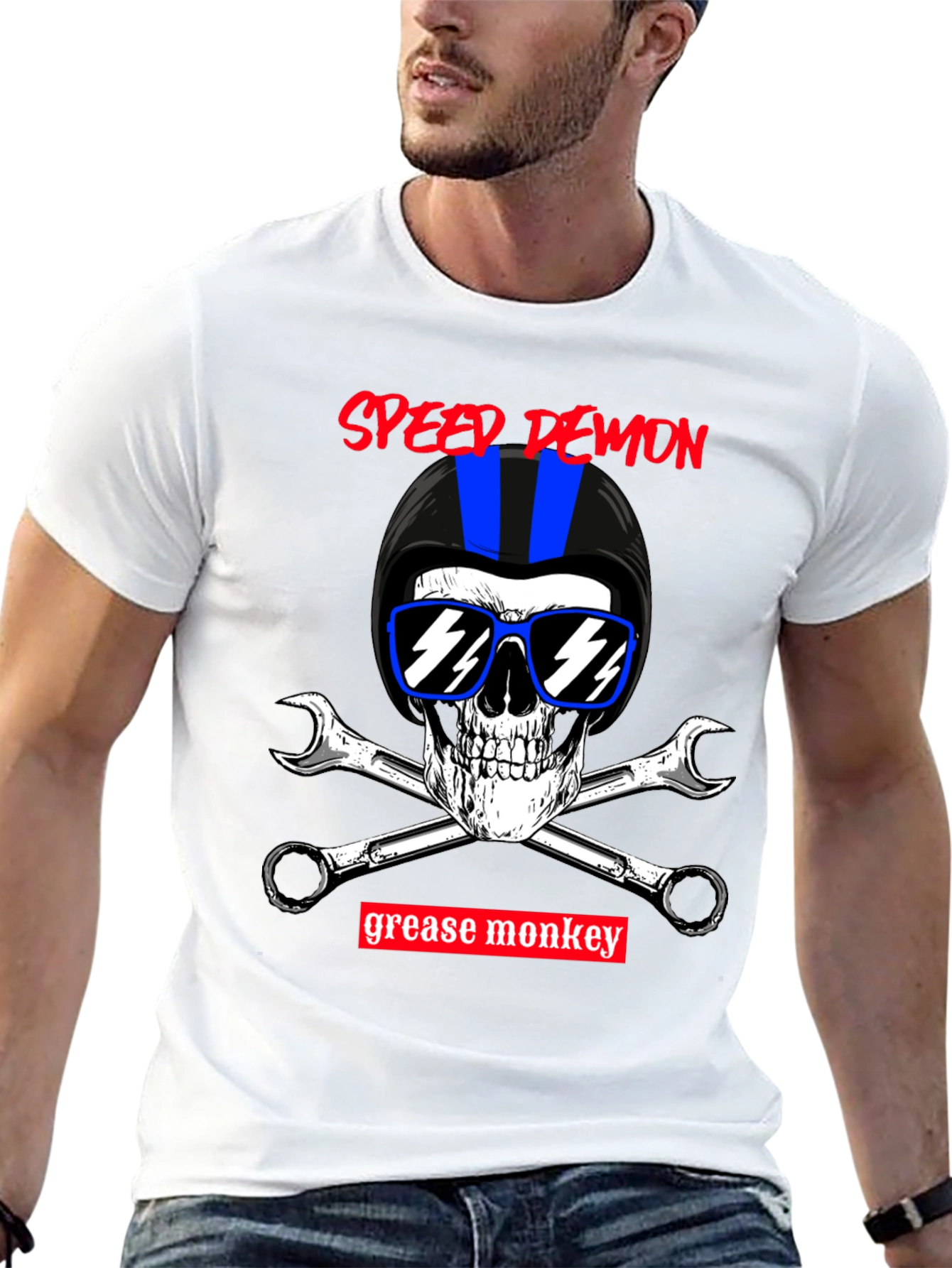 Speed Demon Grease Monkey Biker T-Shirt