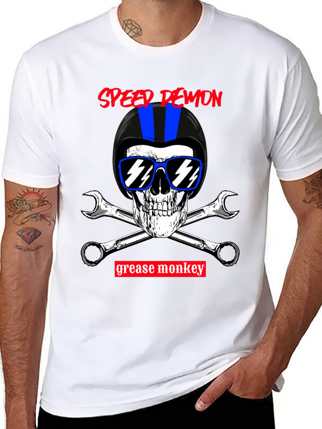 Speed Demon Grease Monkey Biker T-Shirt