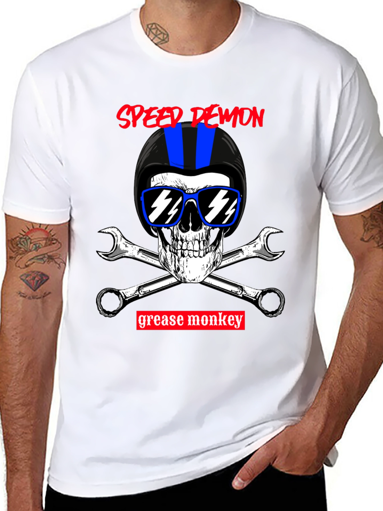 Speed Demon Grease Monkey Biker T-Shirt