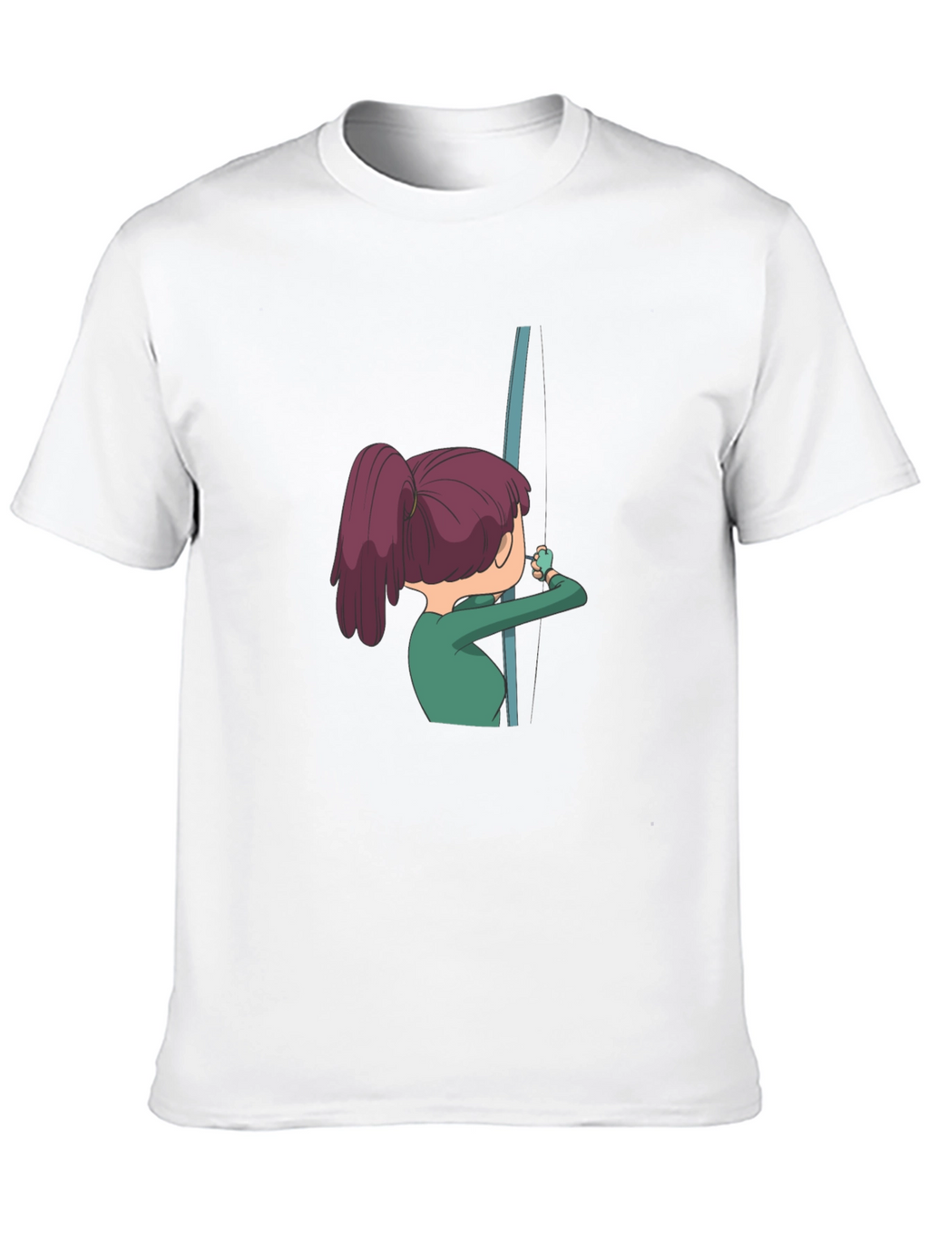 Cartoon Angler T-Shirt - Black