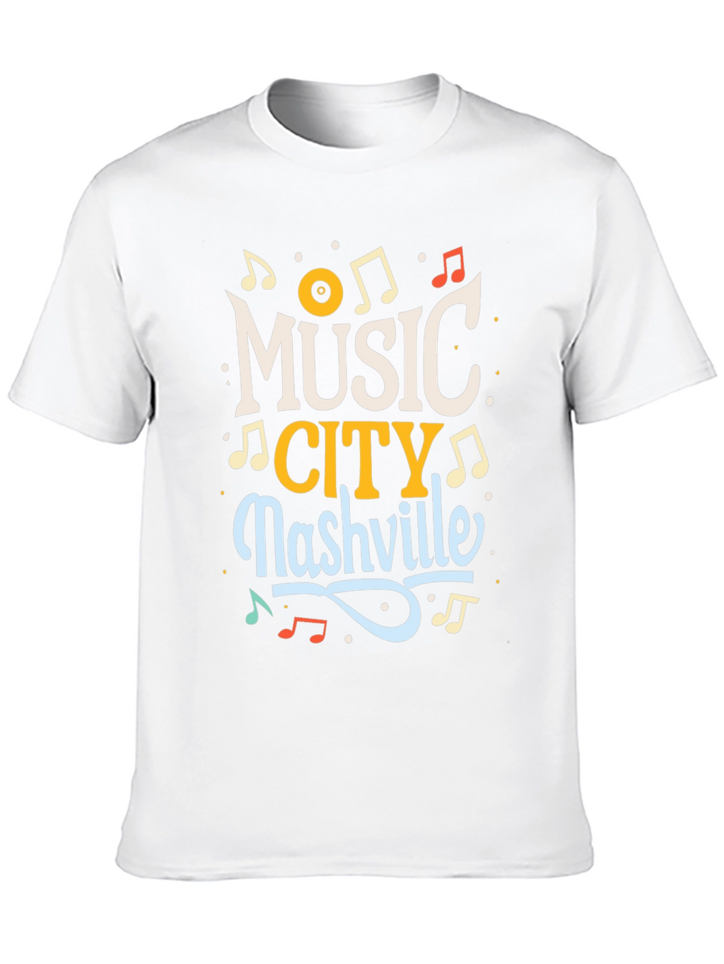 Music City Nashville Black T-Shirt