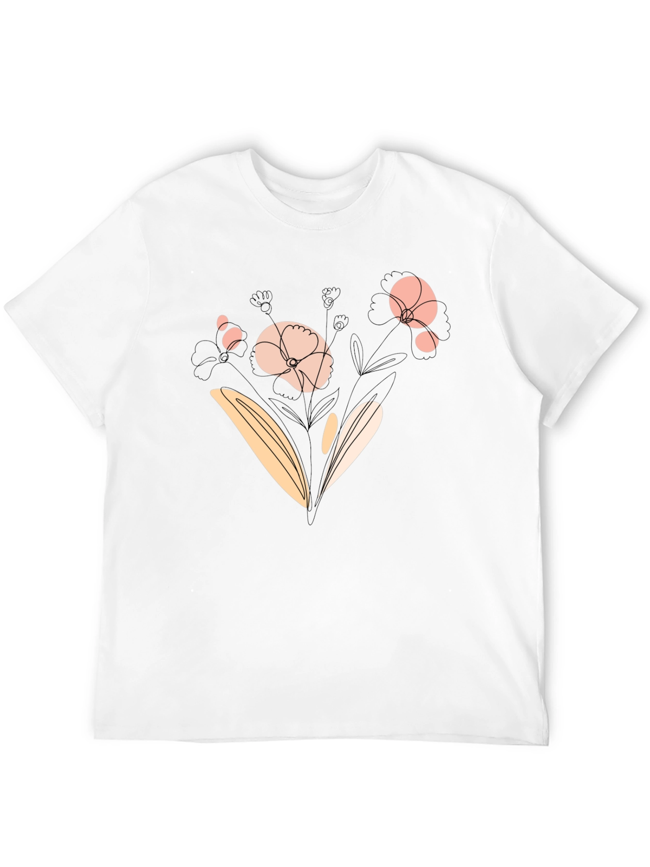 Floral Graphic Black T-Shirt