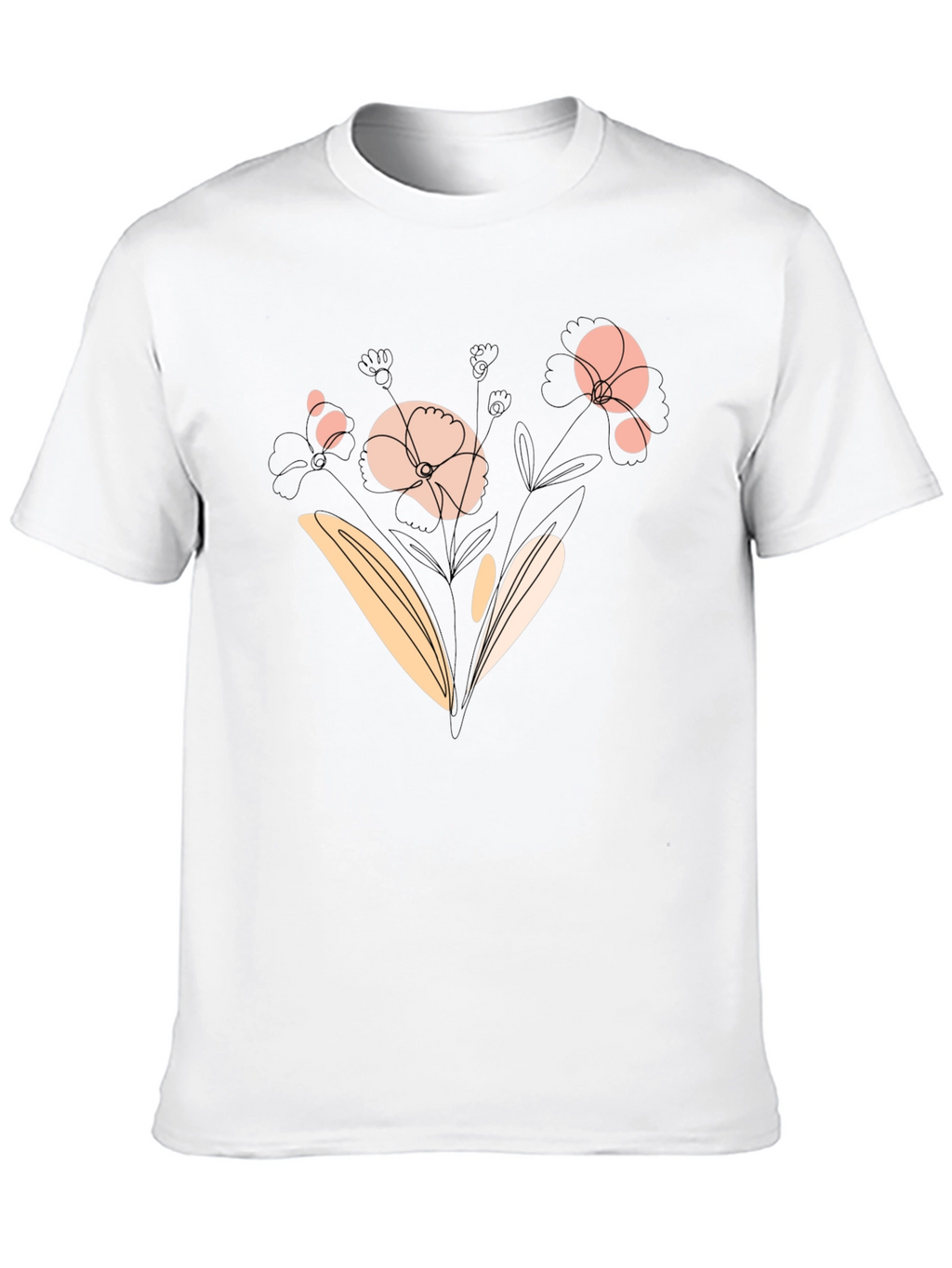 Floral Graphic Black T-Shirt