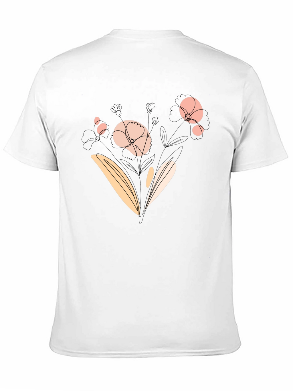Floral Graphic Black T-Shirt