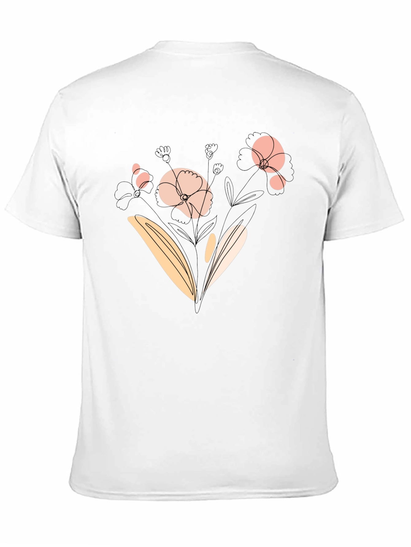 Floral Graphic Black T-Shirt