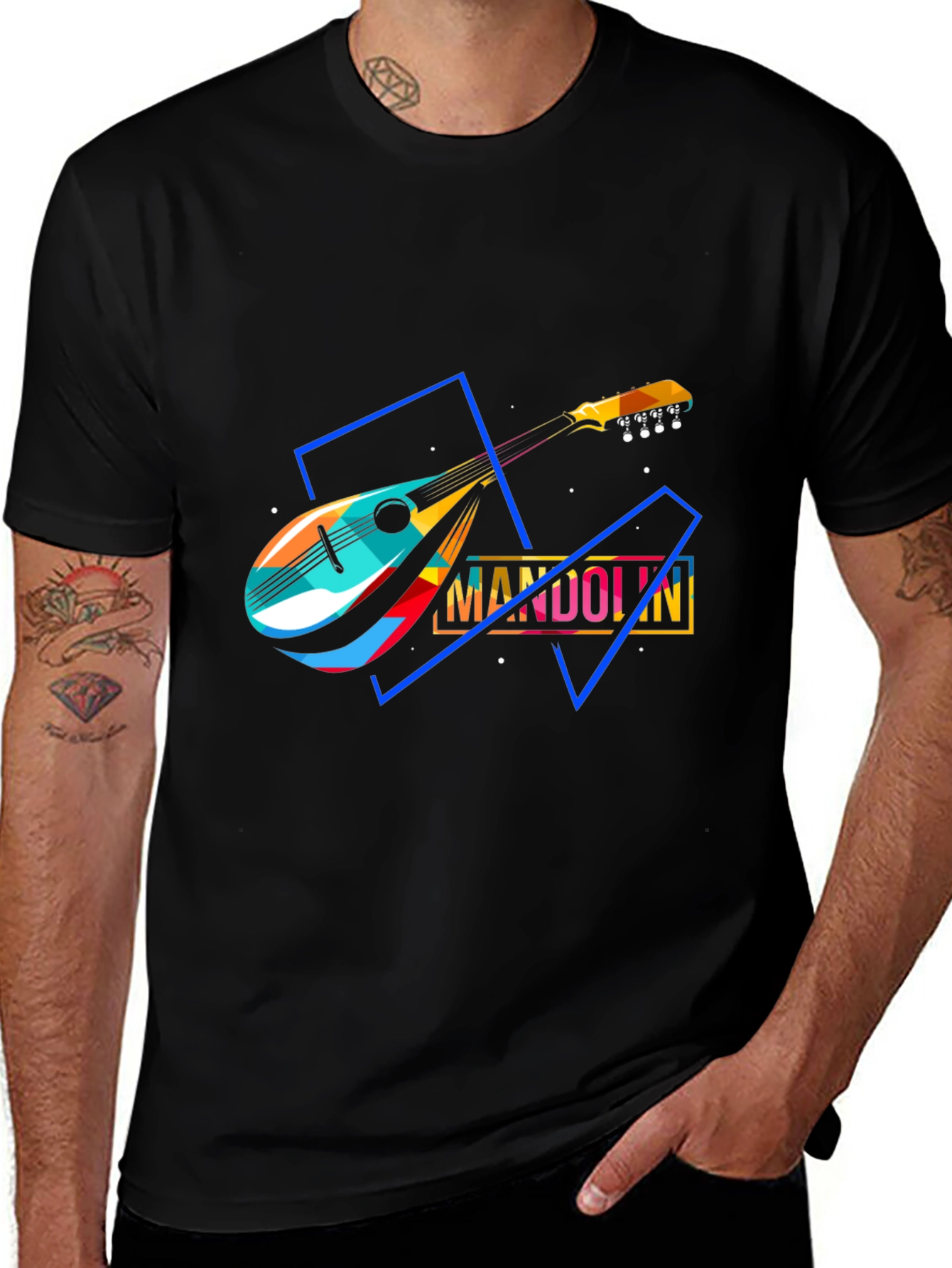 Mandolin Graphic T-Shirt - Music Lover Tee