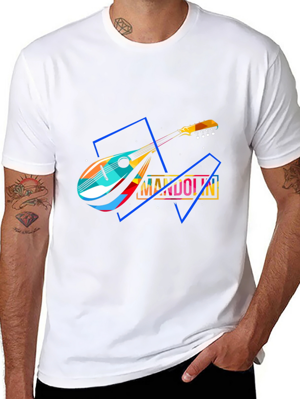 Mandolin Graphic T-Shirt - Music Lover Tee