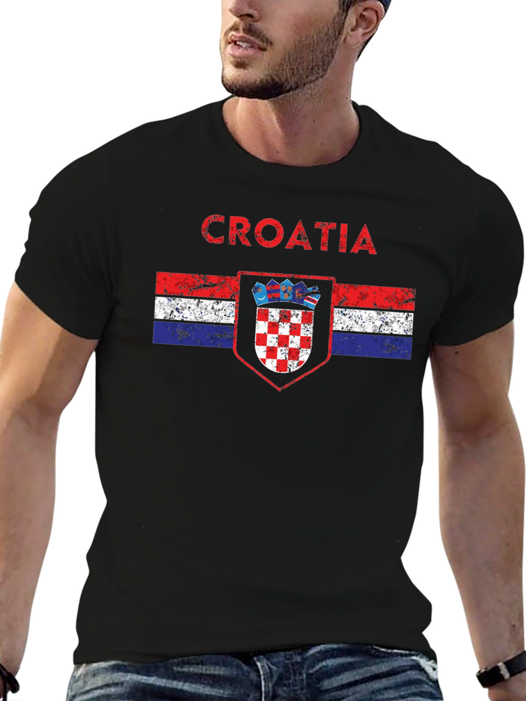 Croatia Flag Graphic T-Shirt