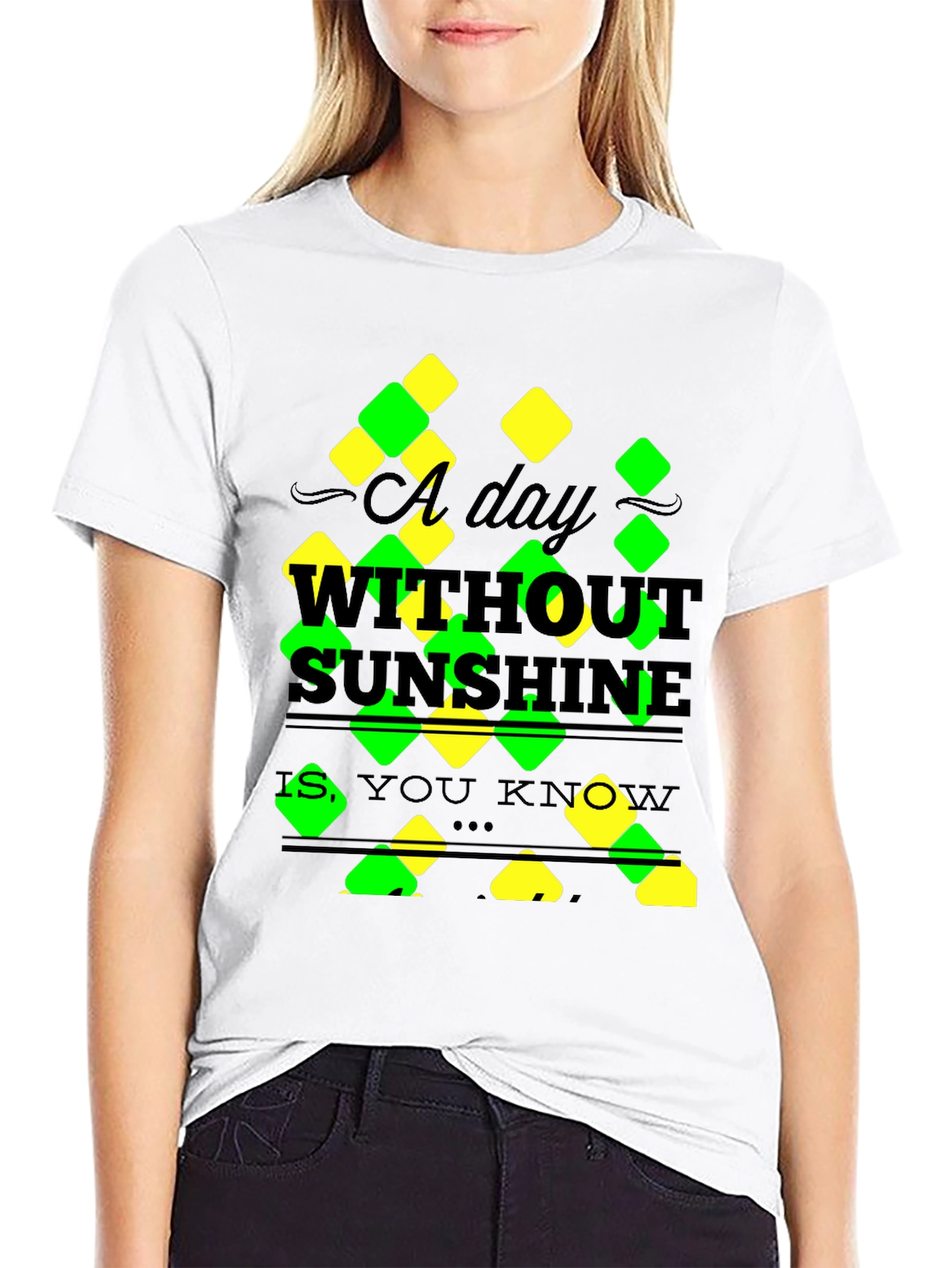 A Day Without Sunshine T-Shirt - Mens Black Tee