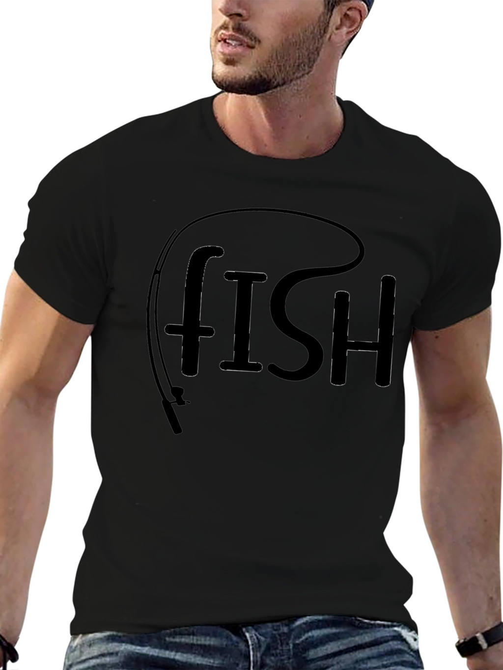 Fishing Rod Fish T-Shirt - Anglers Delight