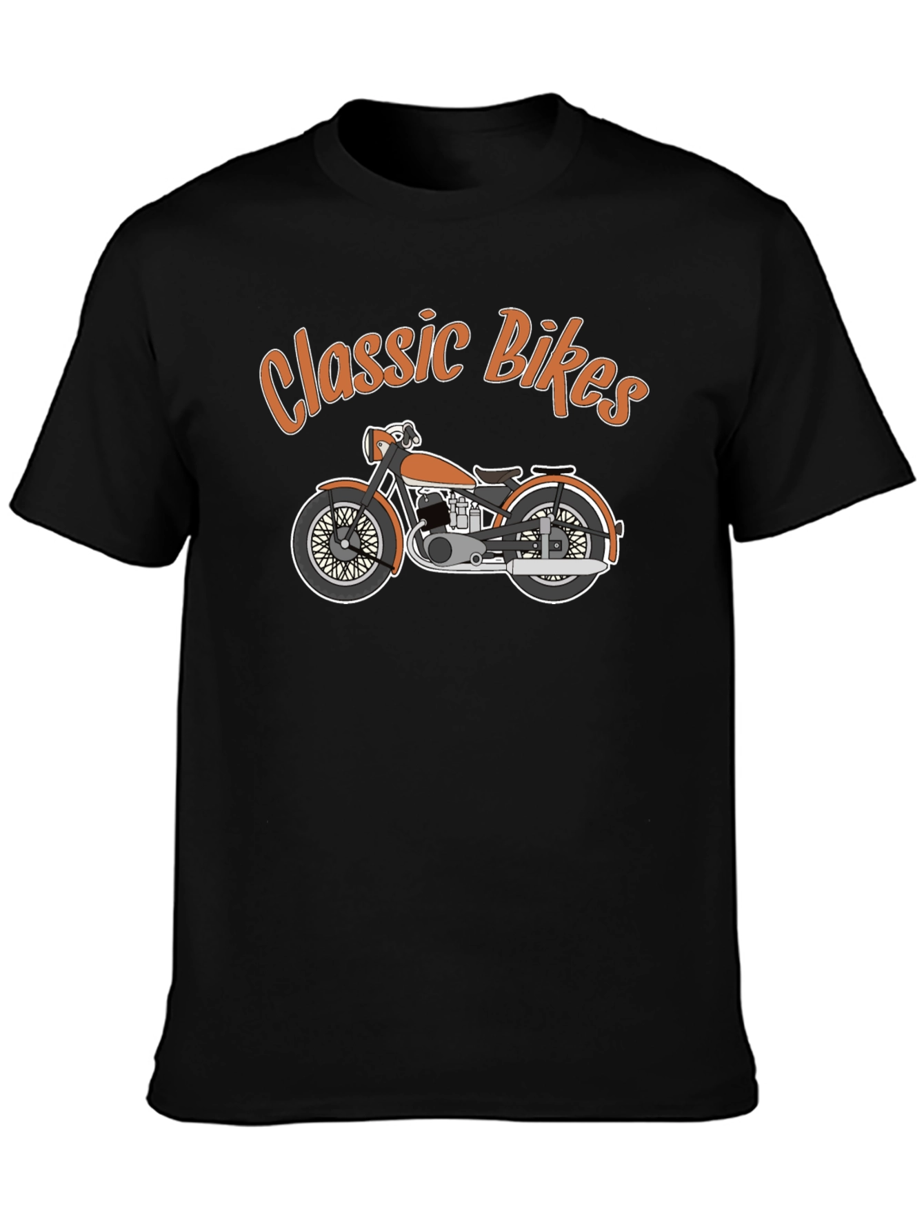 Classic Bikes Graphic Tee - Vintage Motorcycle T-Shirt