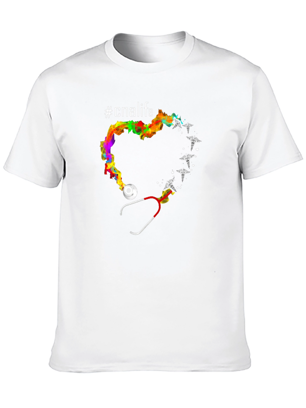 CNA Life Stethoscope Heart T-Shirt