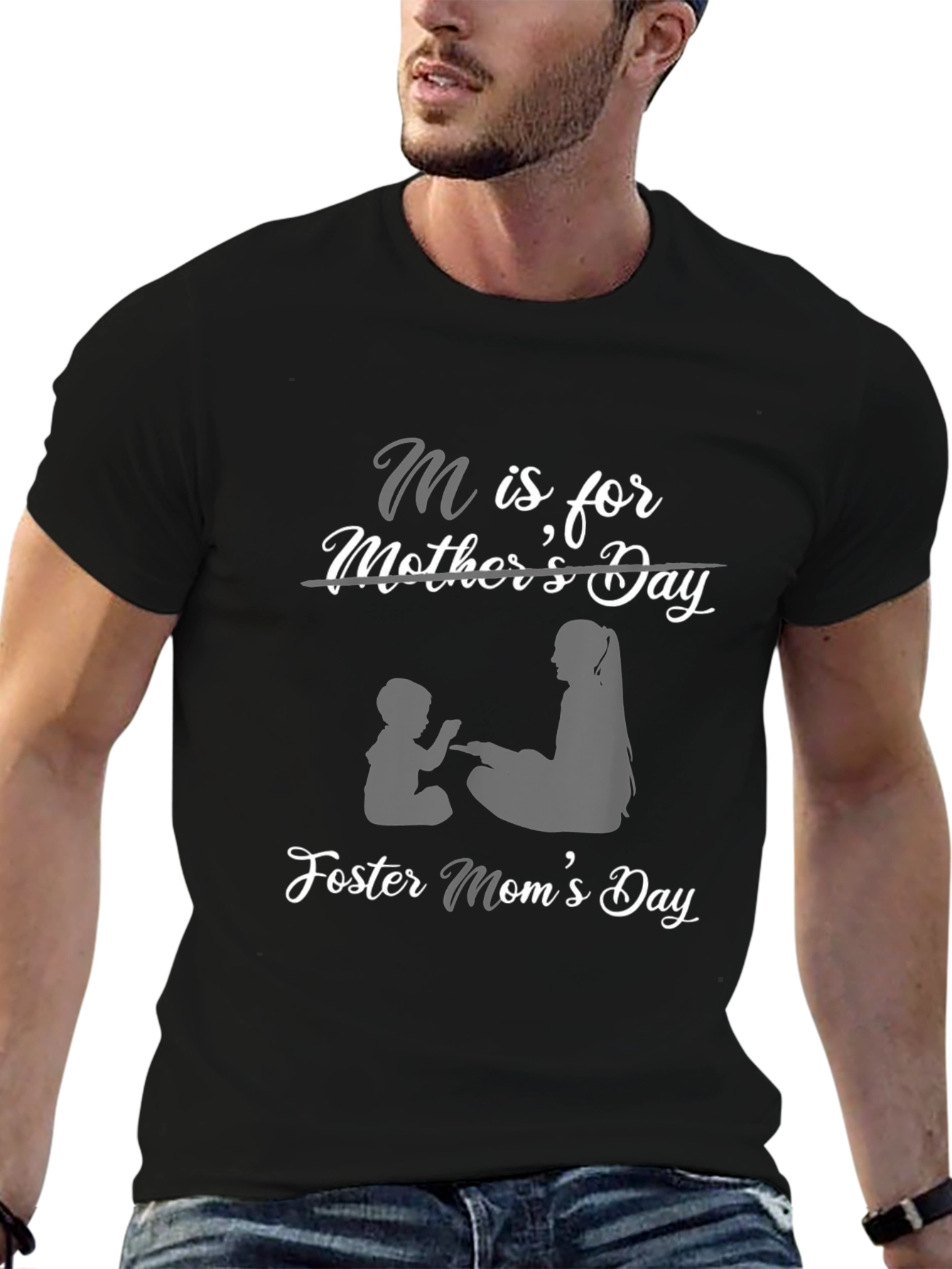Foster Moms Day T-Shirt - M is for Mother