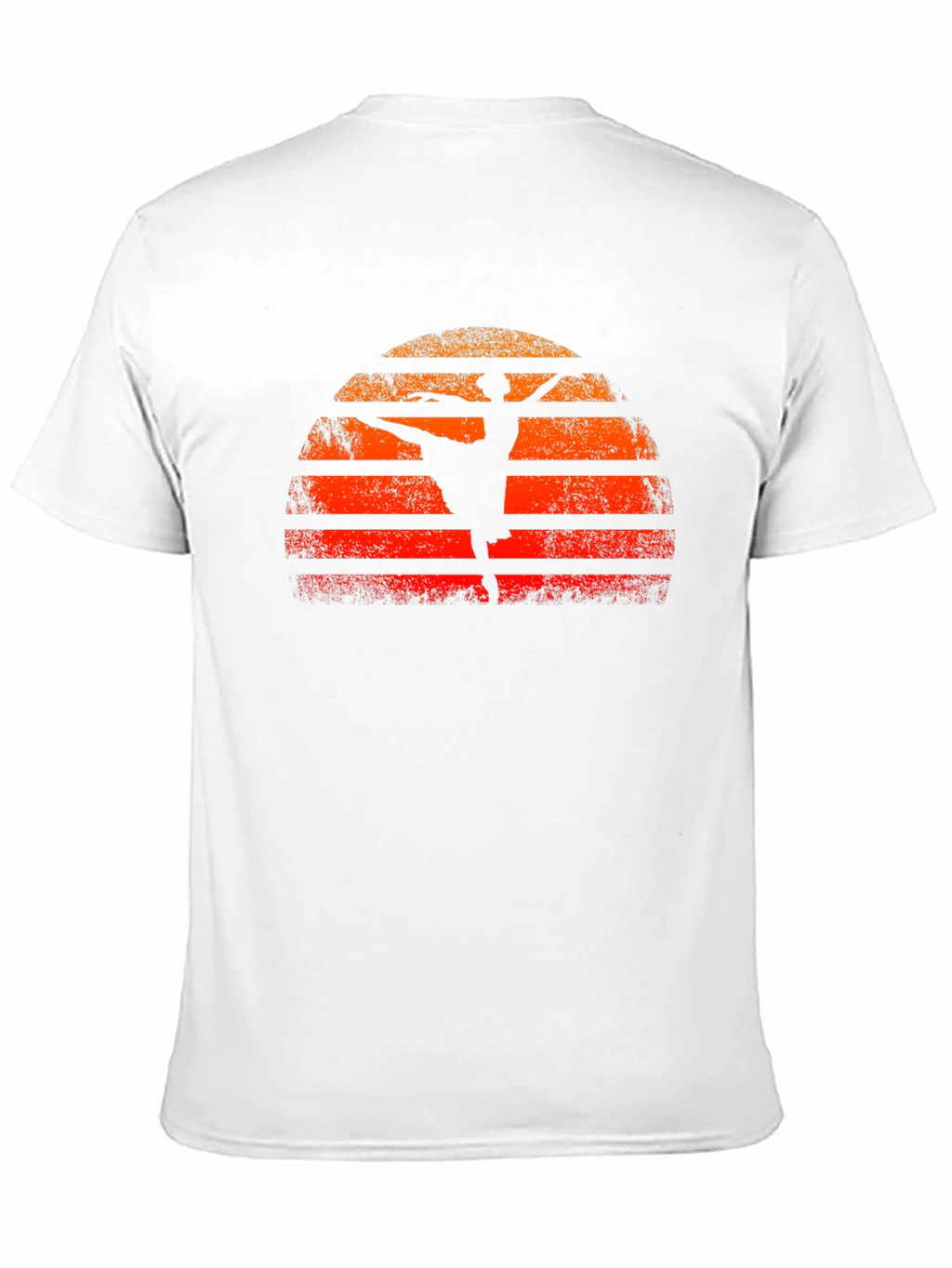 Sunset Ballerina Graphic Tee - Retro Style