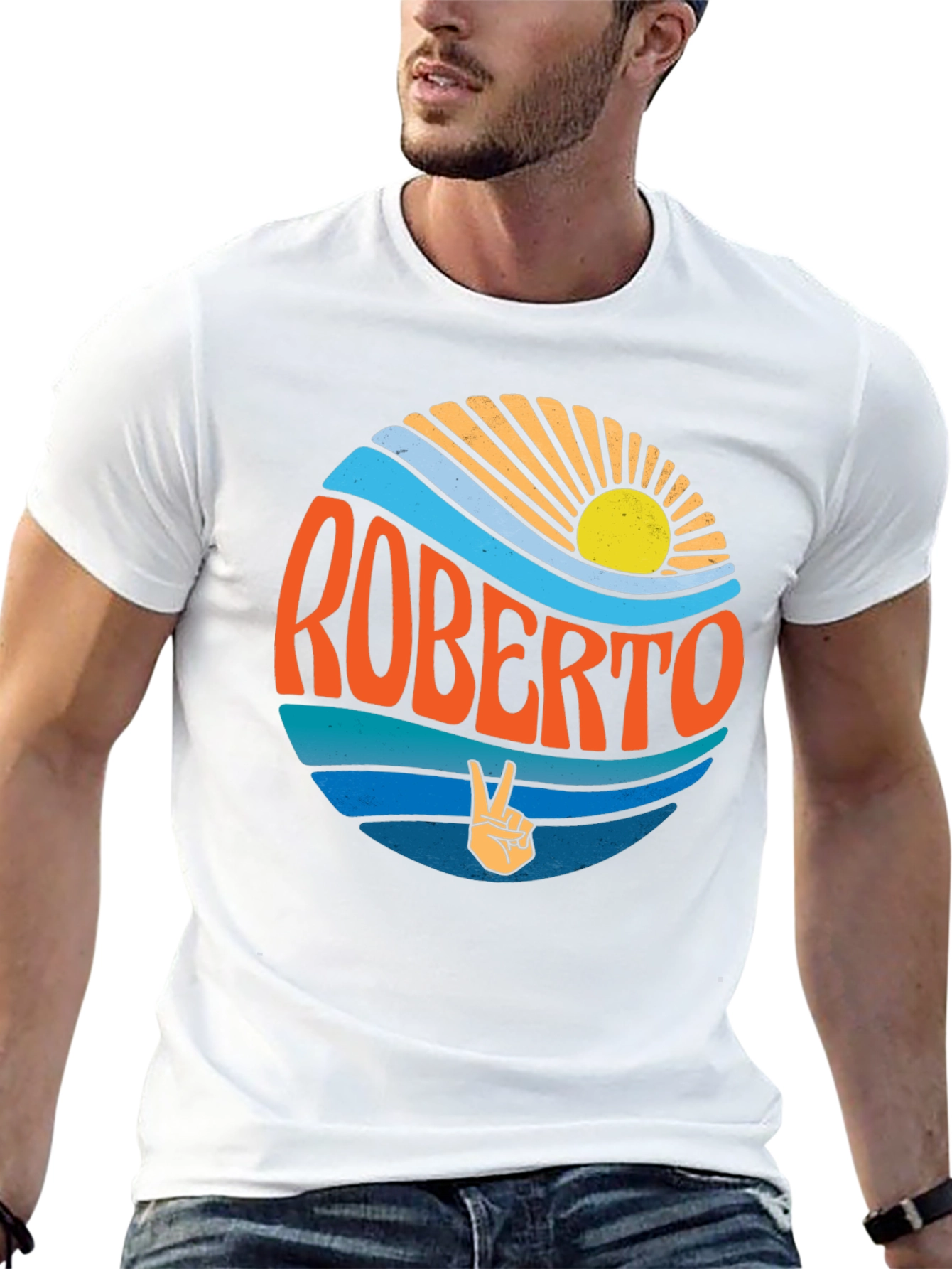 Roberto Retro Graphic T-Shirt - Groovy Vibes