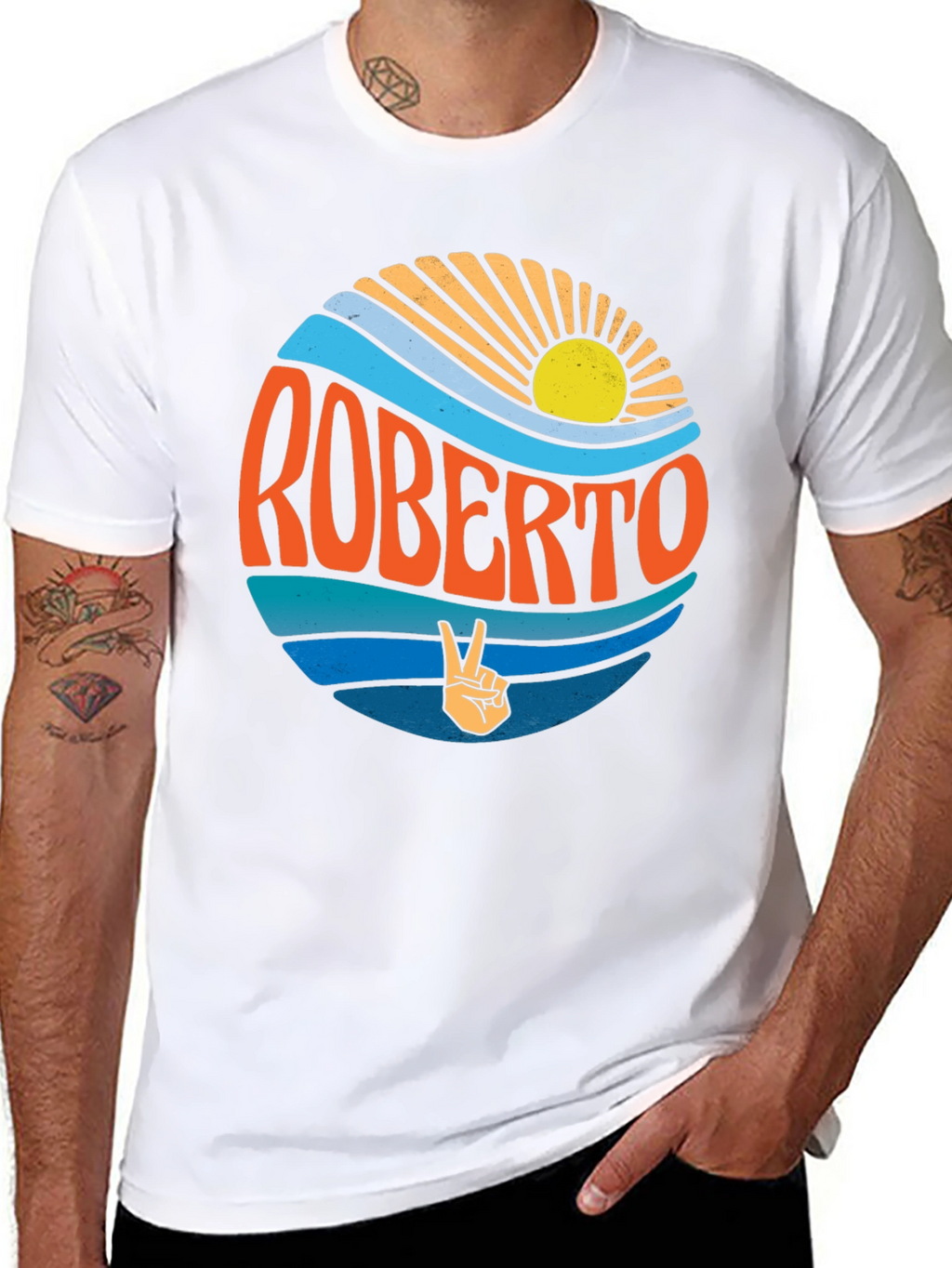 Roberto Retro Graphic T-Shirt - Groovy Vibes