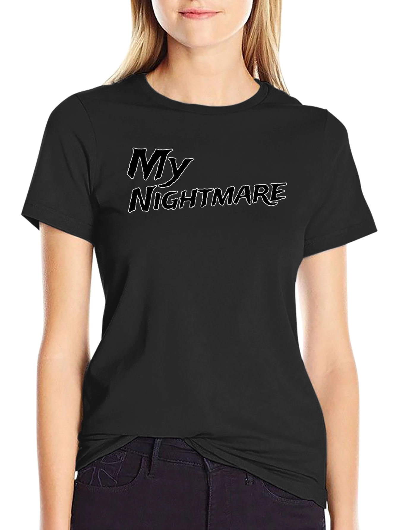 My Nightmare Black Graphic Tee - Stylish and Edgy