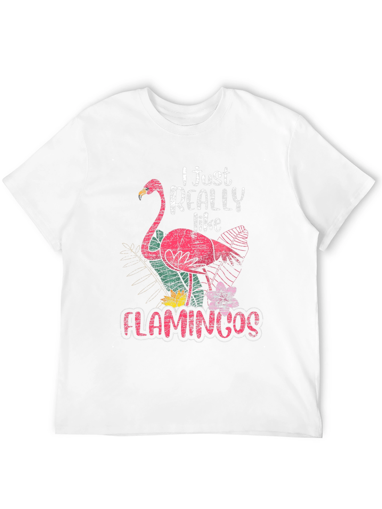 I Just Really Like Flamingos Graphic Tee