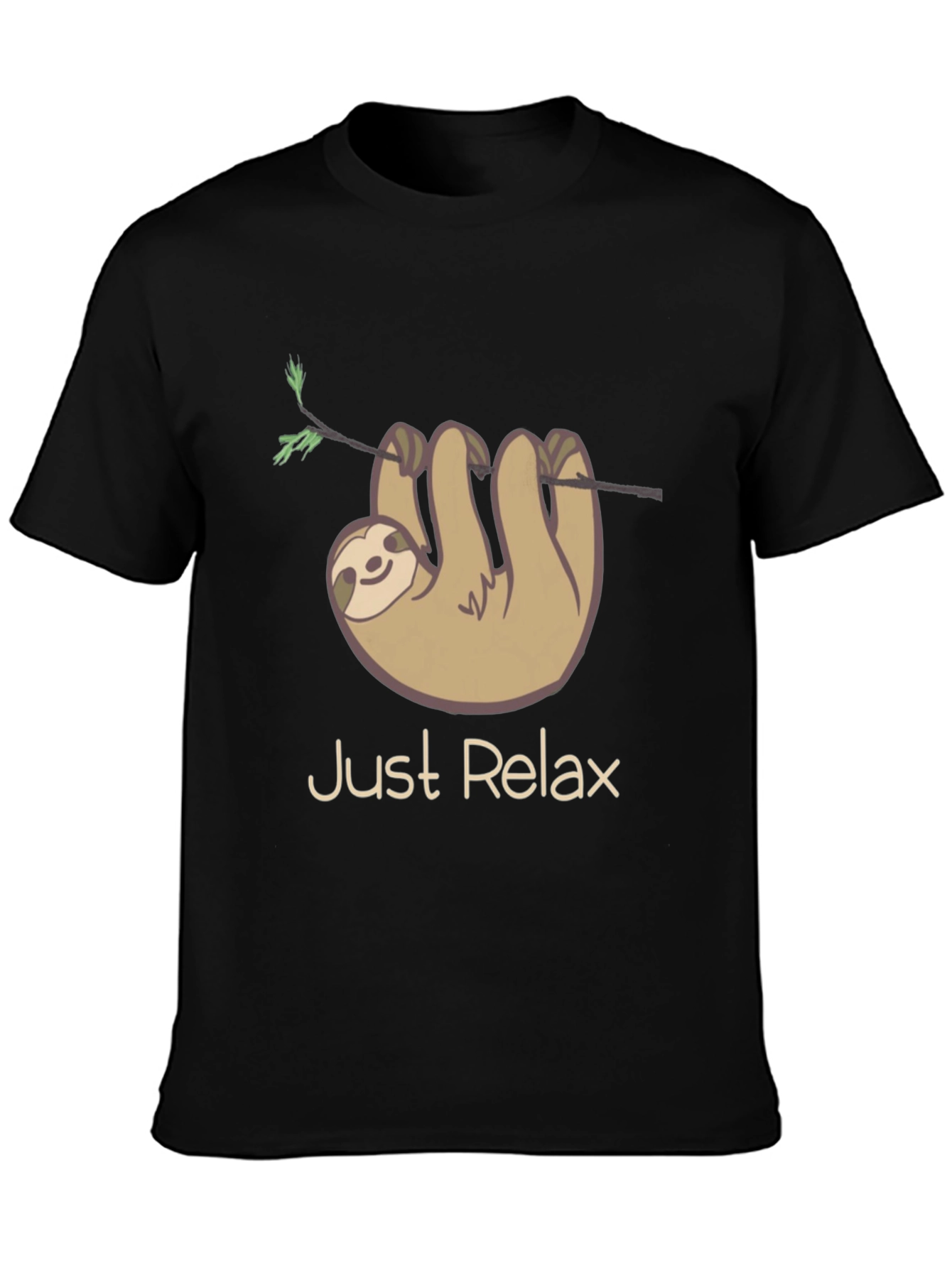 Just Relax Sloth Graphic Tee - Casual Comfort