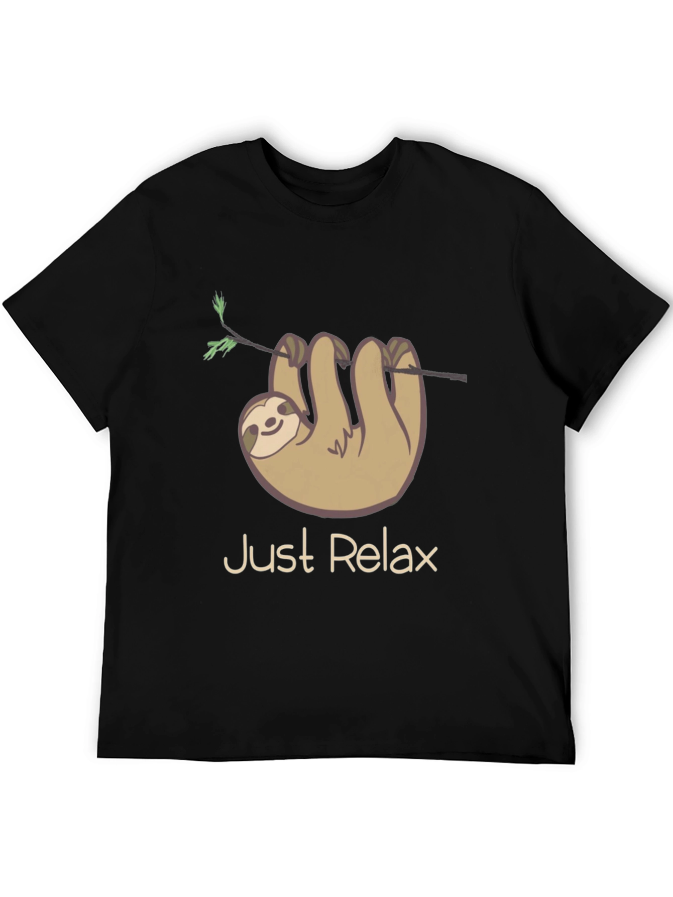 Just Relax Sloth Graphic Tee - Casual Comfort
