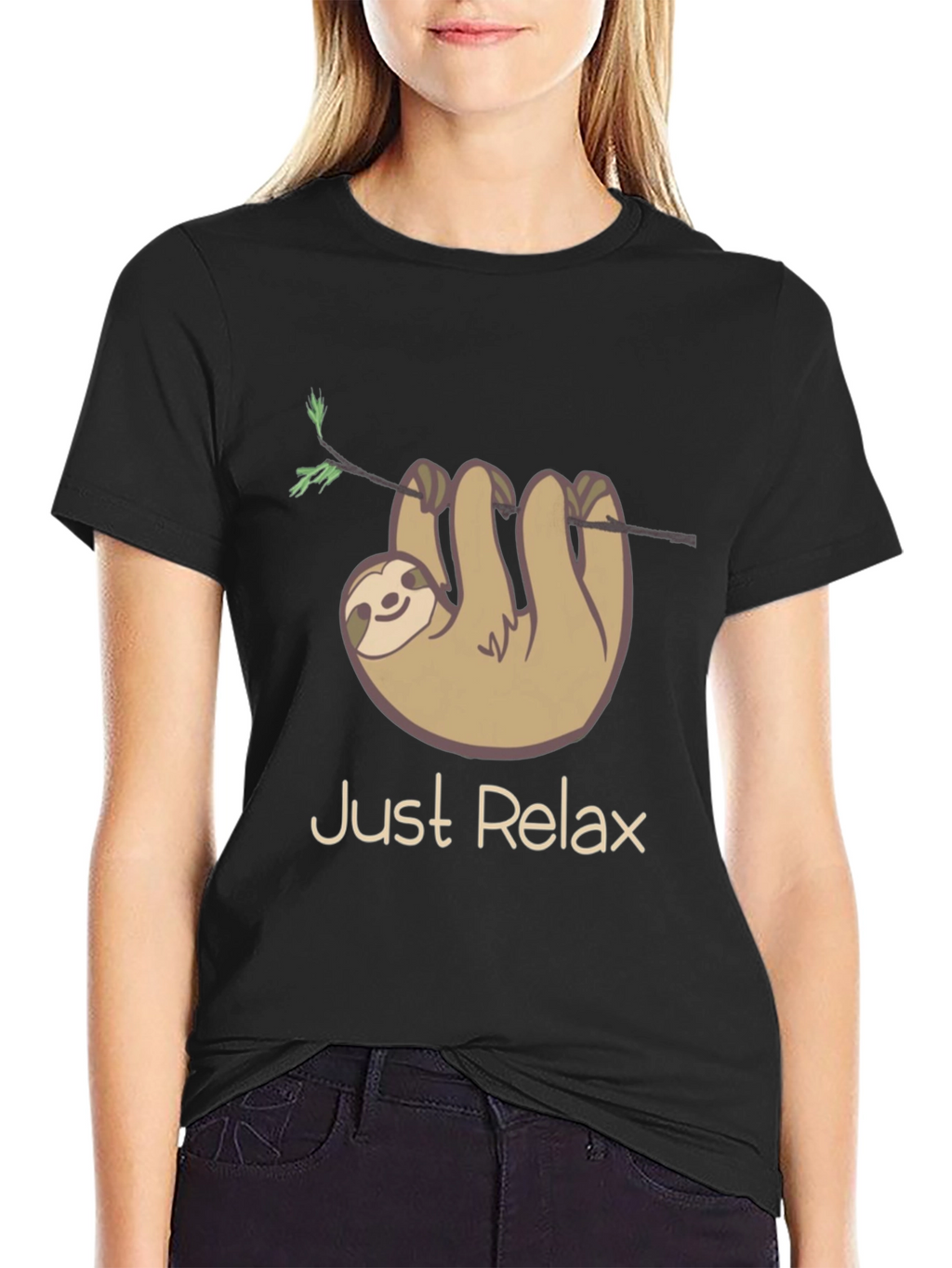 Just Relax Sloth Graphic Tee - Casual Comfort