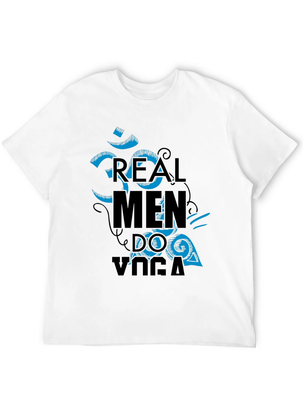 Real Men Do Yoga Graphic Tee - Black