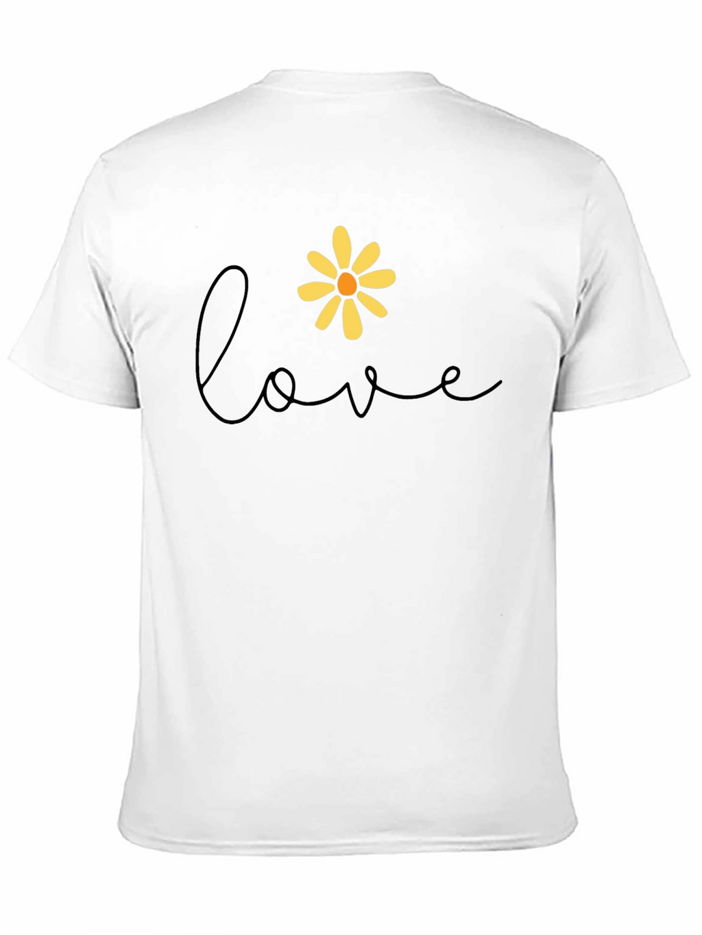 Love Daisy Graphic Tee - Black Casual Shirt
