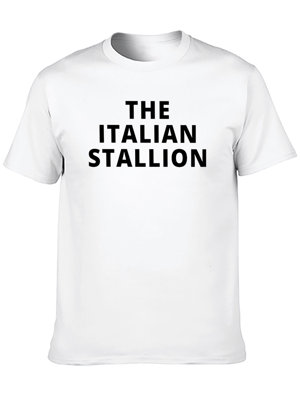 The Italian Stallion Black Crewneck T-Shirt