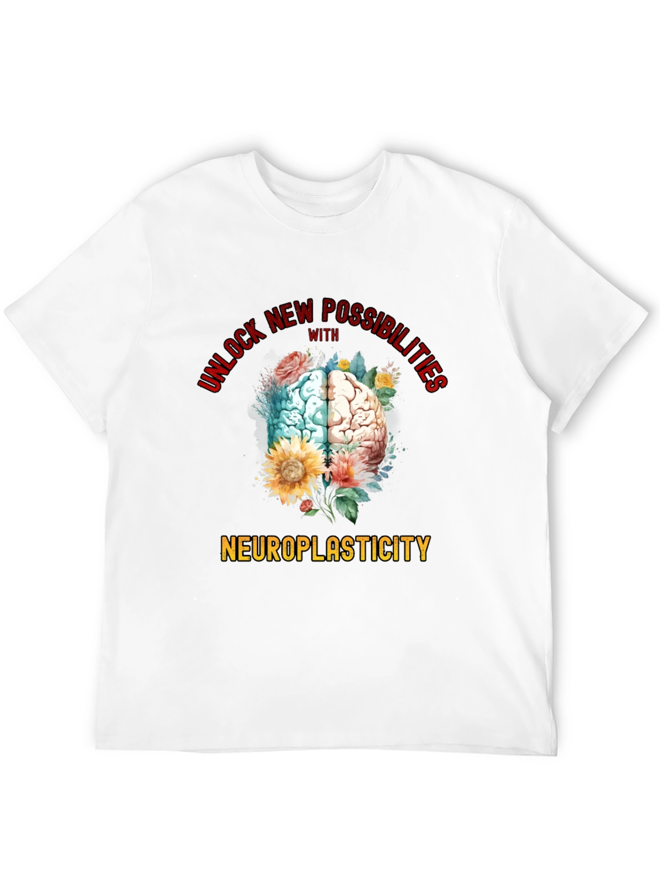 Neuroplasticity Brain Graphic T-Shirt