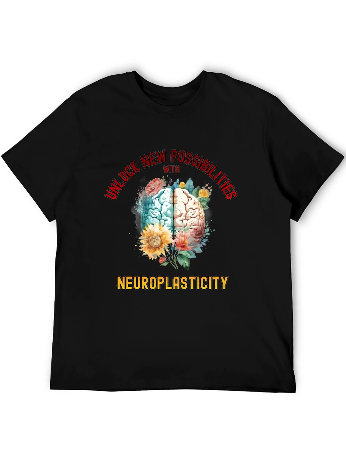 Neuroplasticity Brain Graphic T-Shirt
