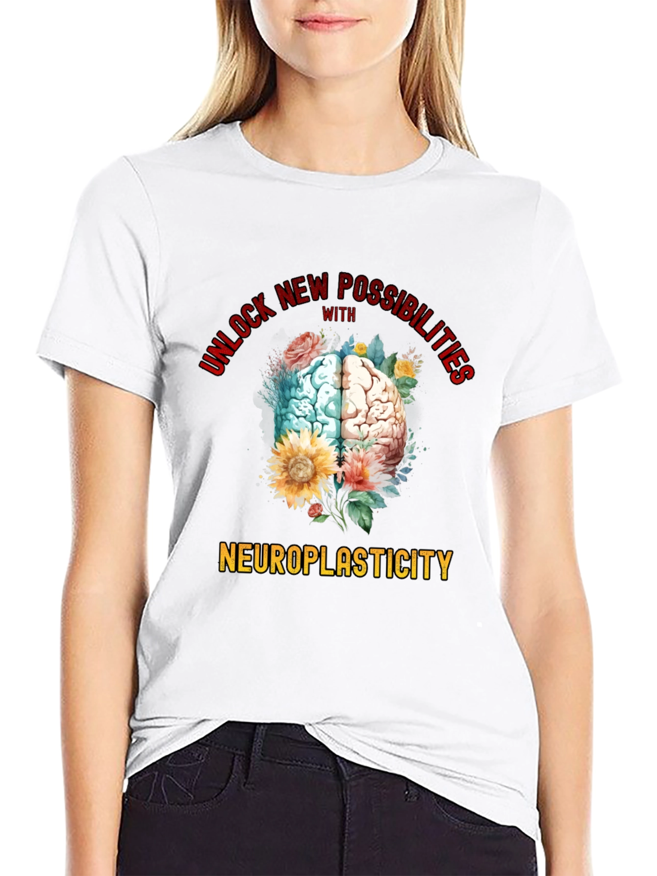 Neuroplasticity Brain Graphic T-Shirt