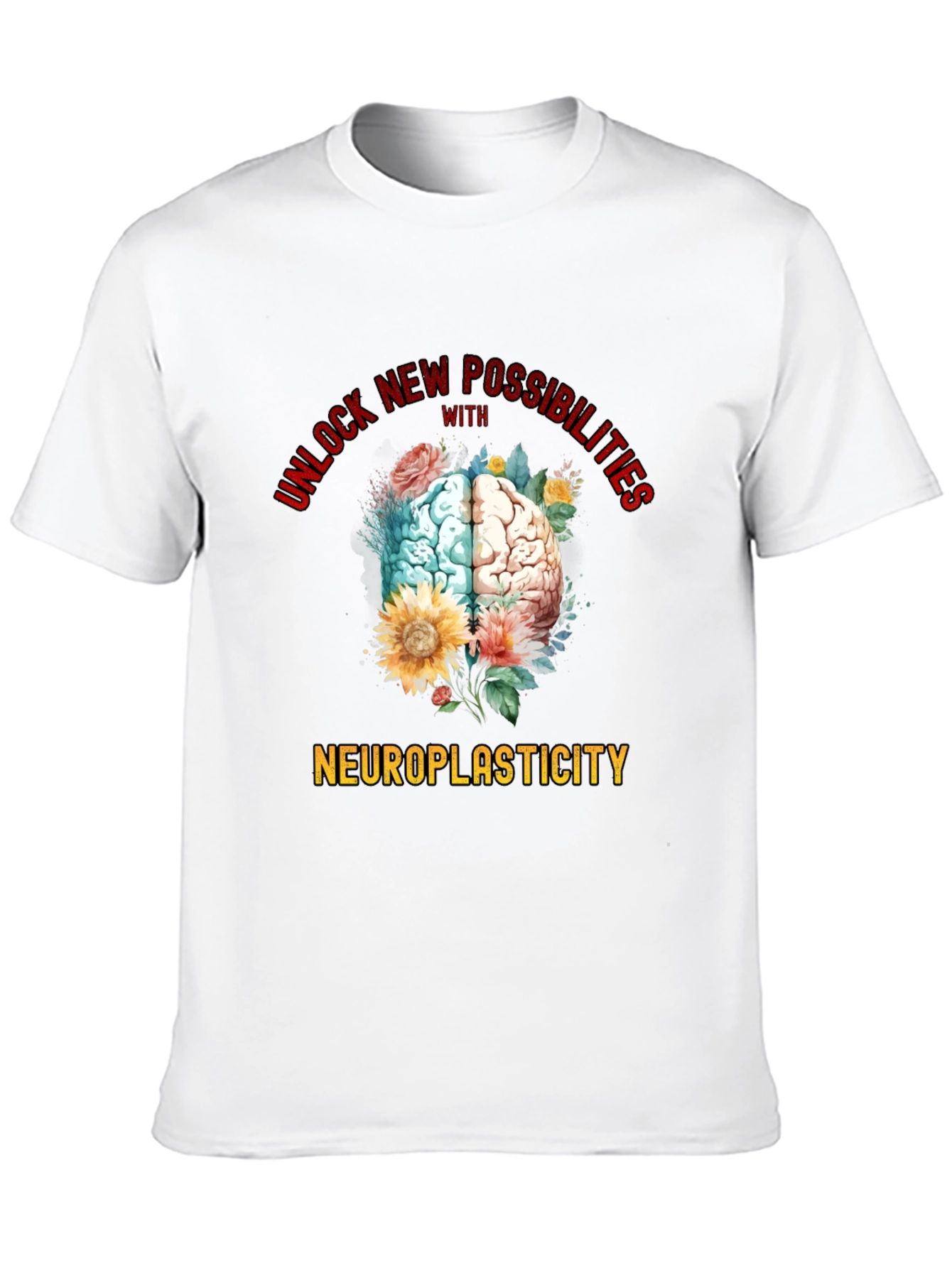 Neuroplasticity Brain Graphic T-Shirt
