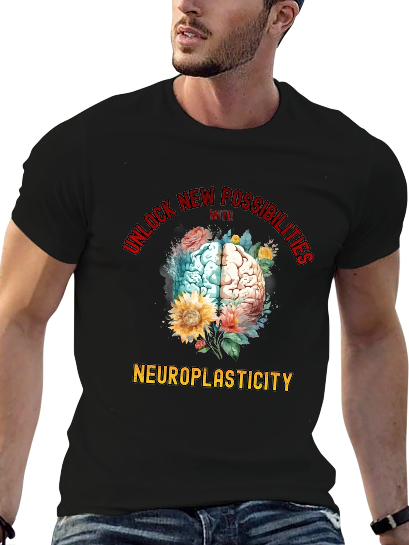 Neuroplasticity Brain Graphic T-Shirt