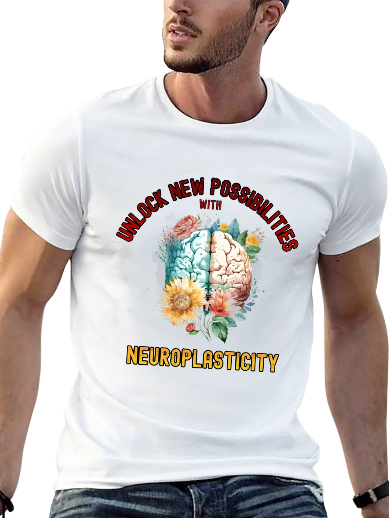 Neuroplasticity Brain Graphic T-Shirt