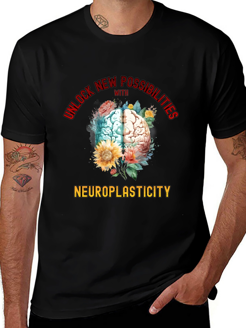 Neuroplasticity Brain Graphic T-Shirt