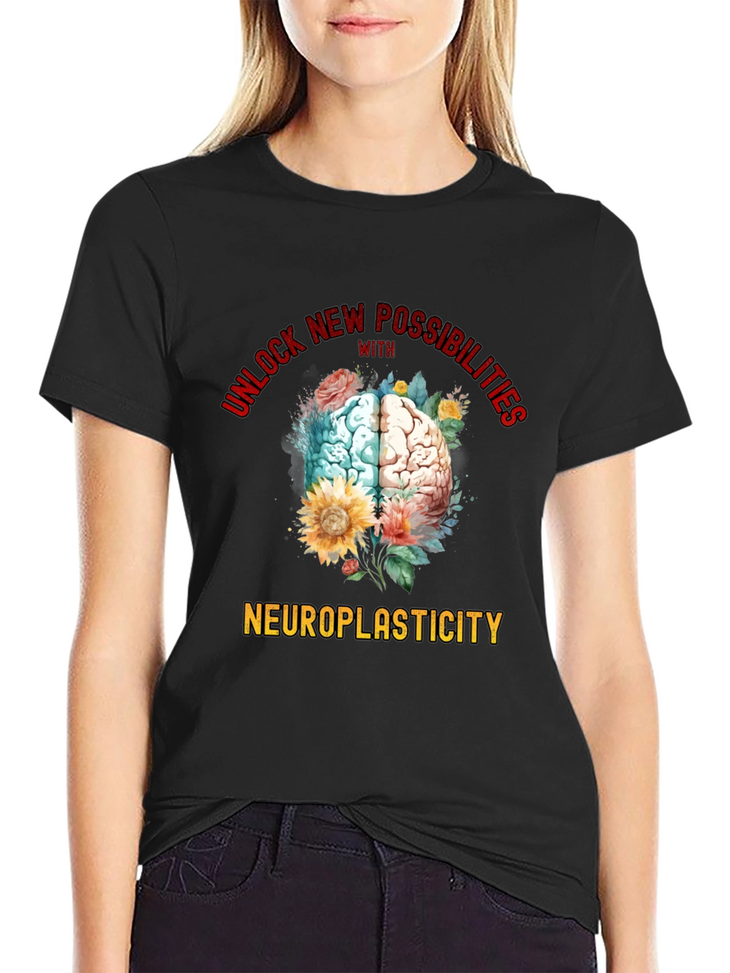 Neuroplasticity Brain Graphic T-Shirt