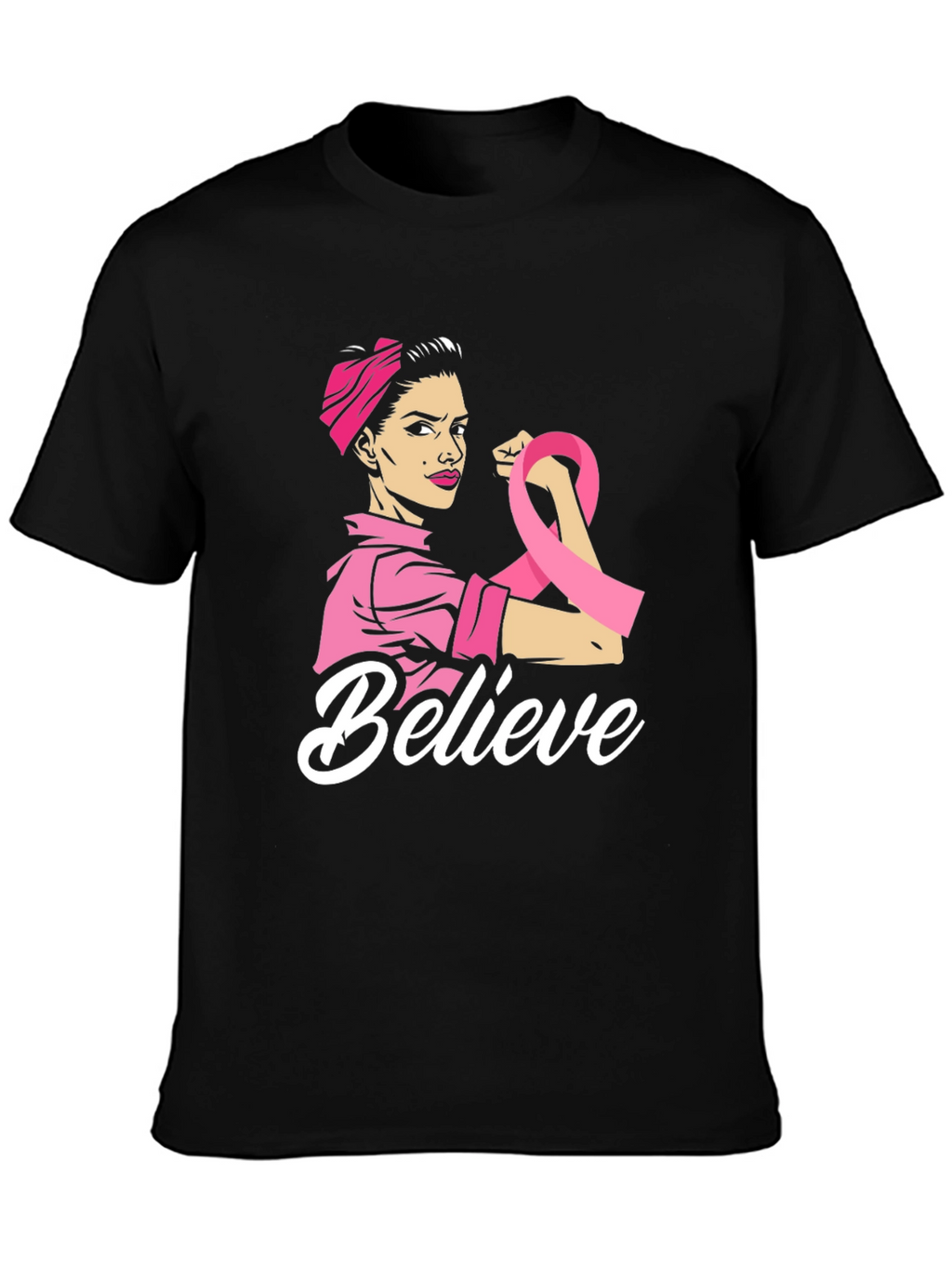 Believe Breast Cancer Awareness T-Shirt