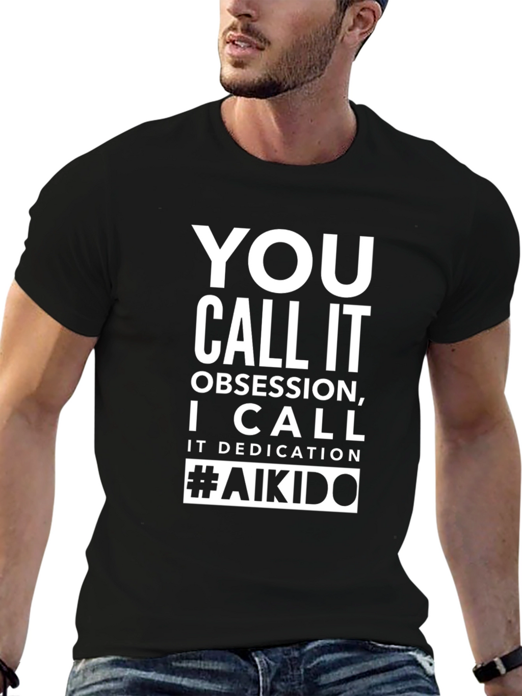 Aikido Obsession Dedication Black T-Shirt